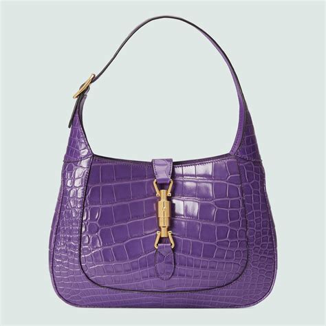 gucci jackie crocodile shoulder bag|jackie 1961 large tote bag.